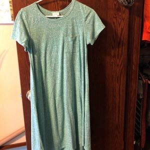 Lularoe Carly XS heather turquoise/teal